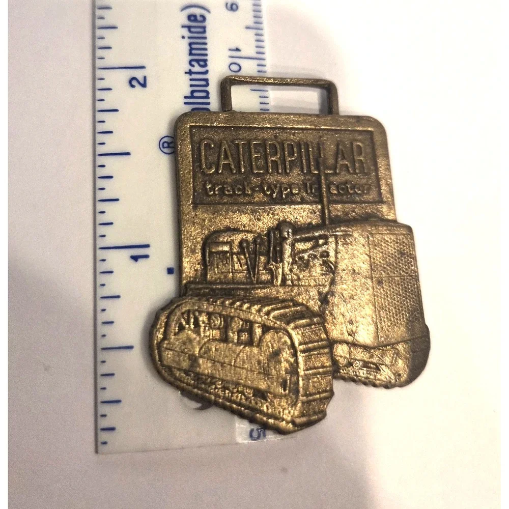 1940's Caterpillar Tractor Fob PERKINS Machinery Co Needham Hts Springfield